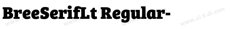 BreeSerifLt Regular字体转换